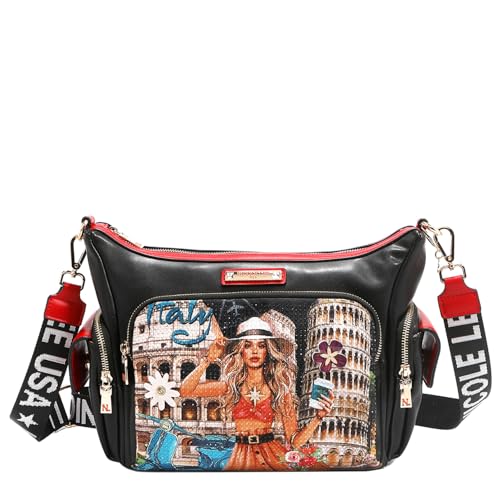 El Mejor Listado de Bolsos Nicole Lee los 5 mejores. 46 Bolsa Crossbody Nicole Lee Estampado Martha Travels SS25