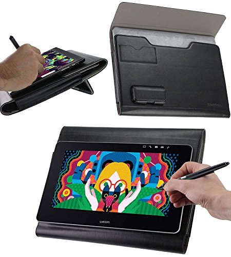 Preisvergleich Produktbild Navitech Broonel Folio Schutzhülle Premium Leder Grafiktablett Hülle Tasche Schutzhülle für HUION KAMVAS GT-156HD V2 15.6'' Graphics Drawing Tablet Monitor