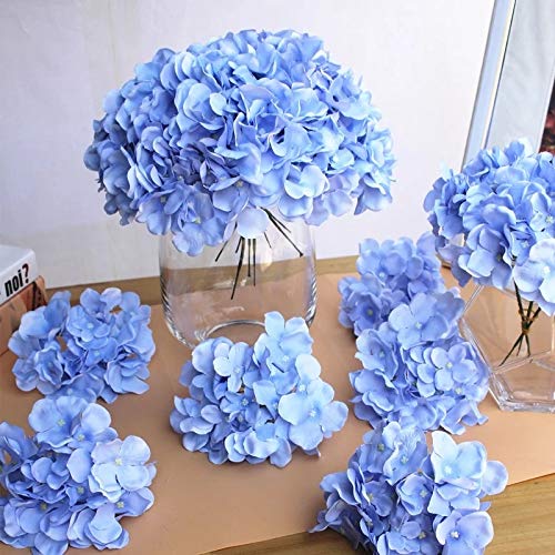 Hydrangea artificiel en soie pour remplacer les fleurs fraîches murales