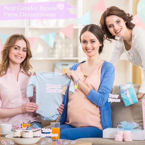 Image of XINHUIDALSQ 150 Mini Acrylic Pacifiers for Baby Shower Girl Game, 0.86 Inch Bulk Chupones para Gender Reveal Party Favors Table Decoration (Purple)