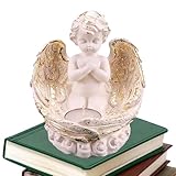 Kerzenhalter Engel | Zarte Cherub Engel Statue Teelichthalter mit Kerze - Dekorative Kerzenständer für Zuhause, Hochzeit, Herzstück, Jubiläumsdekoration