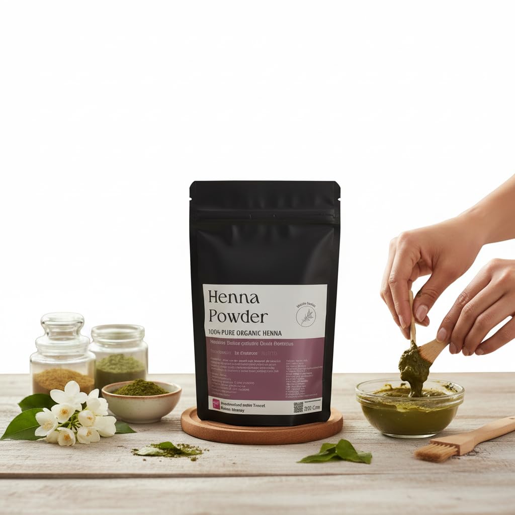 Nature’s 100% Pure Organic Henna Powder | Natural Hair & Skin Colorant | Herbal Cloth Dye & Medicinal Use | 500g (500 Gram)-image-43