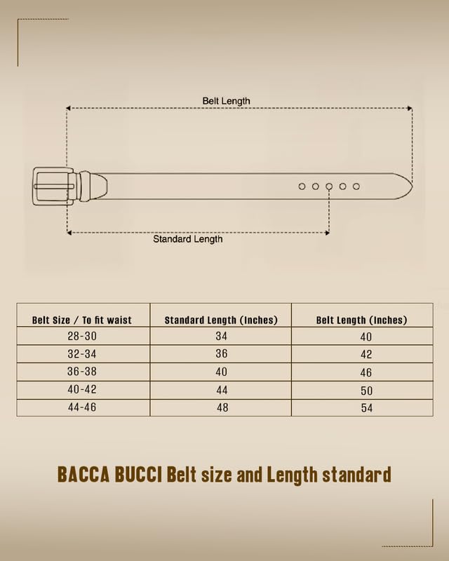 Image of Bacca Bucci Men's Leather Belt