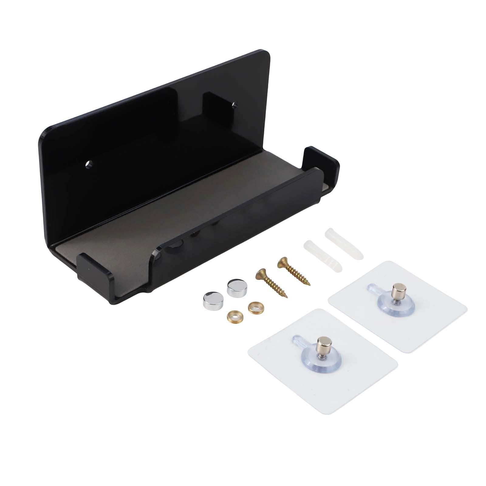 Supporto da parete in acrilico per Nintendo Switch Dock - Mensola salvaspazio, nero
