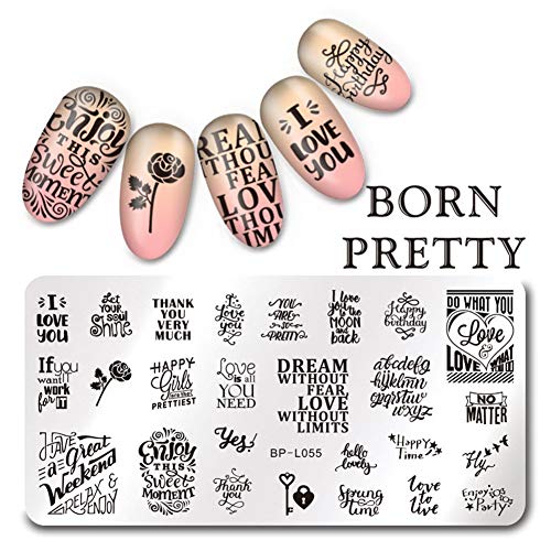 Born Pretty Nail Art Stamping Plate Set Christmas
