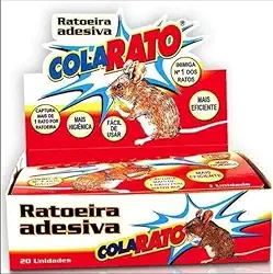 Cola Rato Armadilha Pega Rato Ratoeira Mata Pragas | Caixa 20 Unidades | 5 PONTOS@