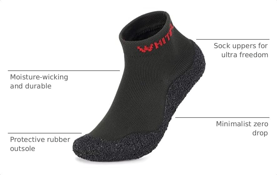 Image of WHITIN Ultra Portable Barefoot Sock Shoes for Women and Men YG02 | Eco-friendlier, Multi-Purpose, Zero Drop, Minimalist, Water Yoga Beach Aqua Aerobic Shoes with Rubber Bottoms