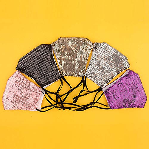 Yheakne Copribocca con lustrini, anti polvere, con...