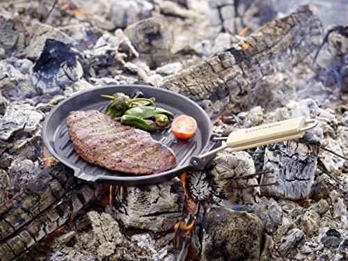Grillpfanne Echtwerk EW-GE-1235 Gusseisen mit Grillstreifen