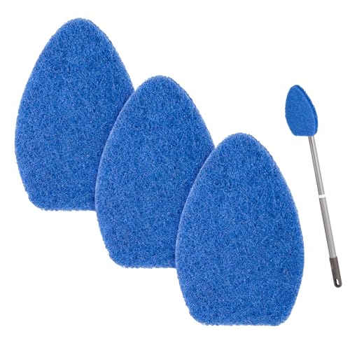 Image of 3 Pack tub and Tile Scrubber Replacement-Compatible with Scotch Brite tub and Tile Scrubber Refill. (Blue)