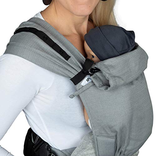 Hoppediz Babydrager Primeo, voor pasgeborenen vanaf de geboorte, buikdrager, rugdrager, 100% biologisch katoen, kos - Image 7