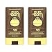 Sun Bum SPF 30 Sunscreen, Original Face Stick (2 Pack)