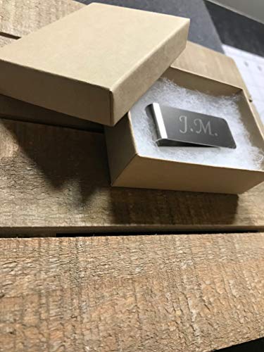 Custom engraved Money Clip initials name word wallet3