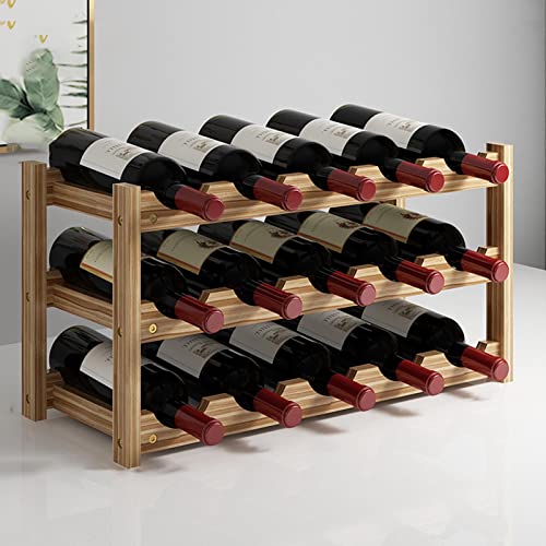 Soporte de madera para vino de 2/3/4 niveles miniatura 6