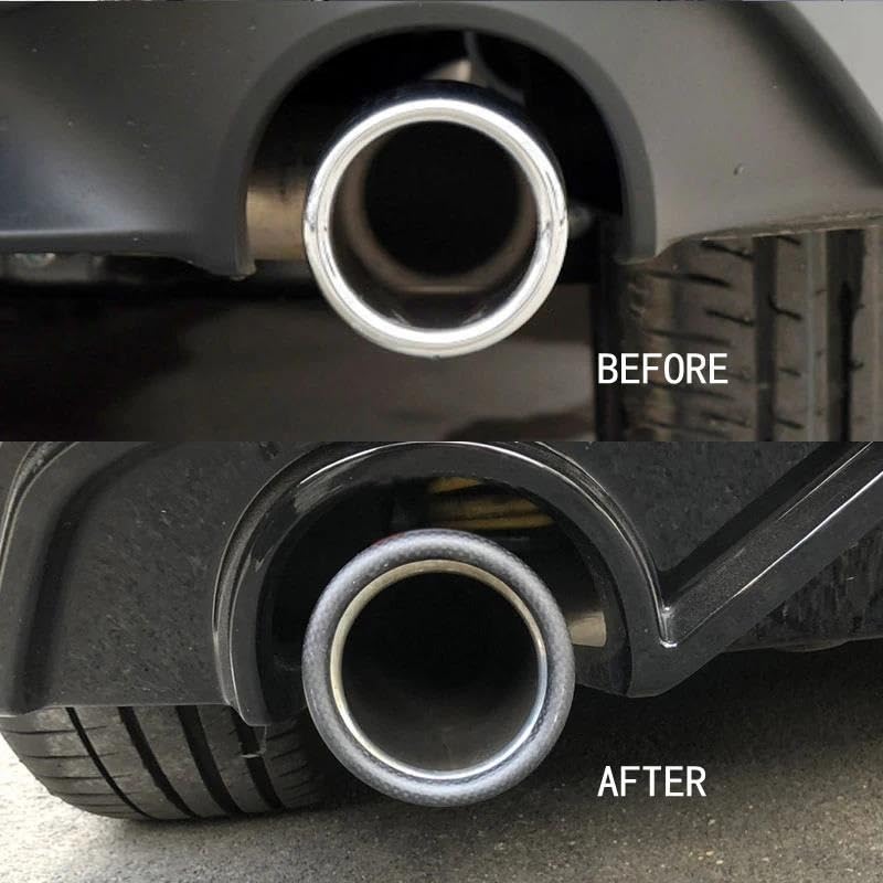 Embout échappement carbone pour rénover la gorge de queue Golf MK7.5 - 4