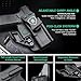 WARRILRAND IWB Kydex w/Claw & Optics Cut, Compatible with Glock 17/19/ 19X Gen 3 4 5 & G22/23/31/32 Gen 3 4 & G44/45/47/49 & G26/27/33, Inside Waistband Concealed Carry, Adj. Retention & Cant, Right