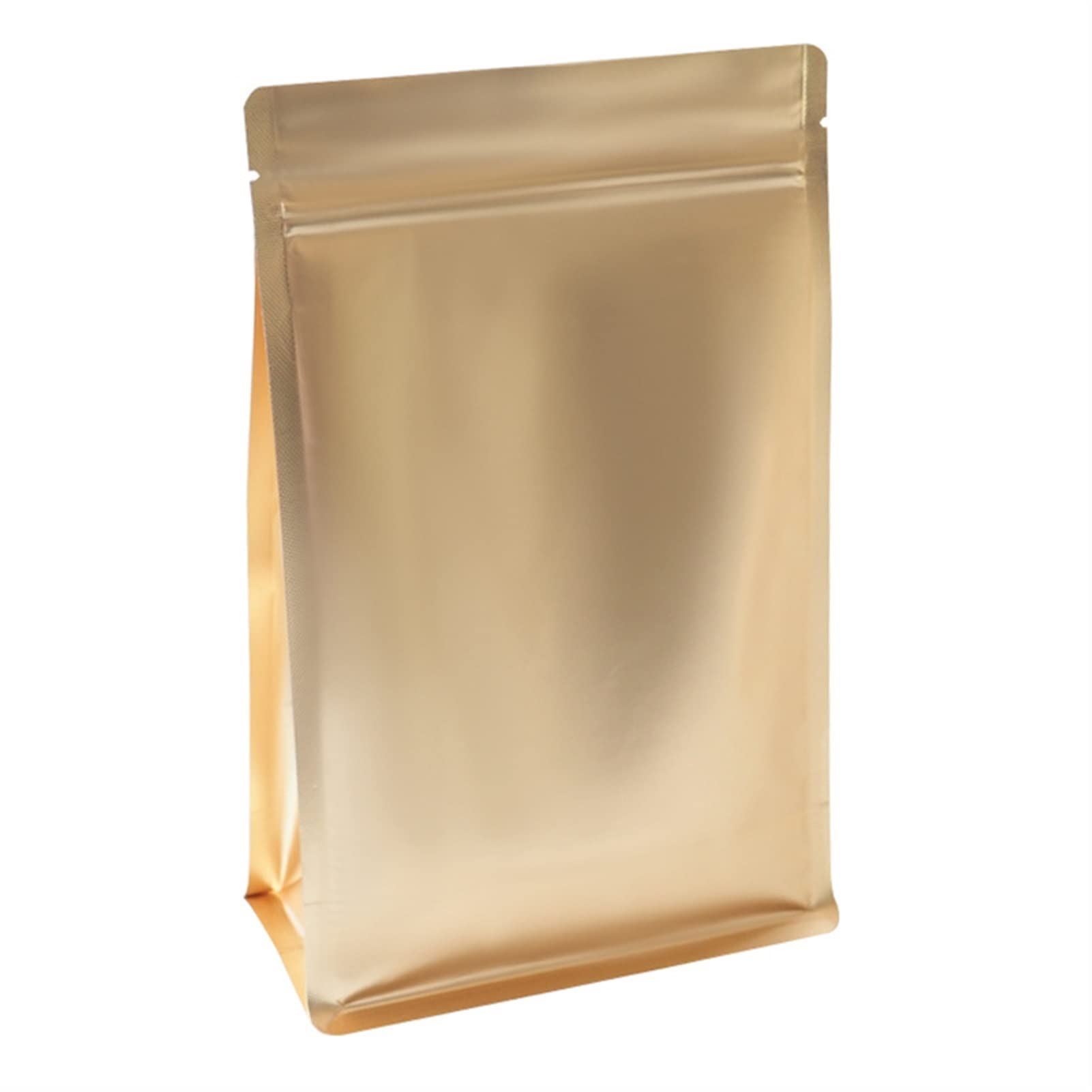 FWKTG 100Pcs Mylar Bags for Food Storage Resealable Bags Metallic Mylar Foil Bags Stand Up Ziplock Packaging Bag Heat Sealing Bags for Long Term Food Collectibles