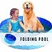 Faltbarer Hundepool, 30×10cm Katzenpool Klein,Blau Katzen Planschbecken,Hunde Planschbecken,Faltbarer Haustierpool für Katze Hund,Hund Schwimmbecken Tragbare,PVC Hundepool Schwimmbad für Baden Spielen