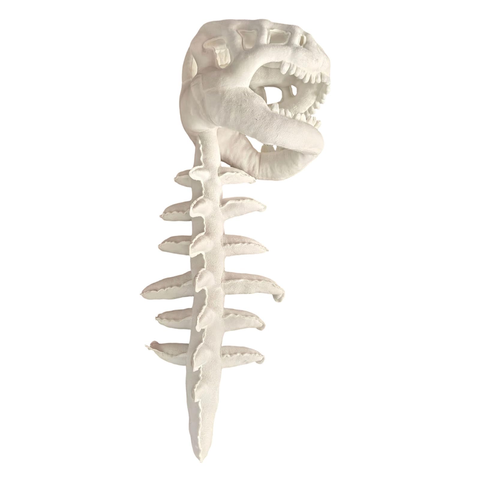 Corlidea Dinosaurier-Skelett-Kostüm, 3D-Spinosaurus-Schädelmaske & Plüsch-Rückenknochen für Halloween, Cosplay und Verkleidungsspiele