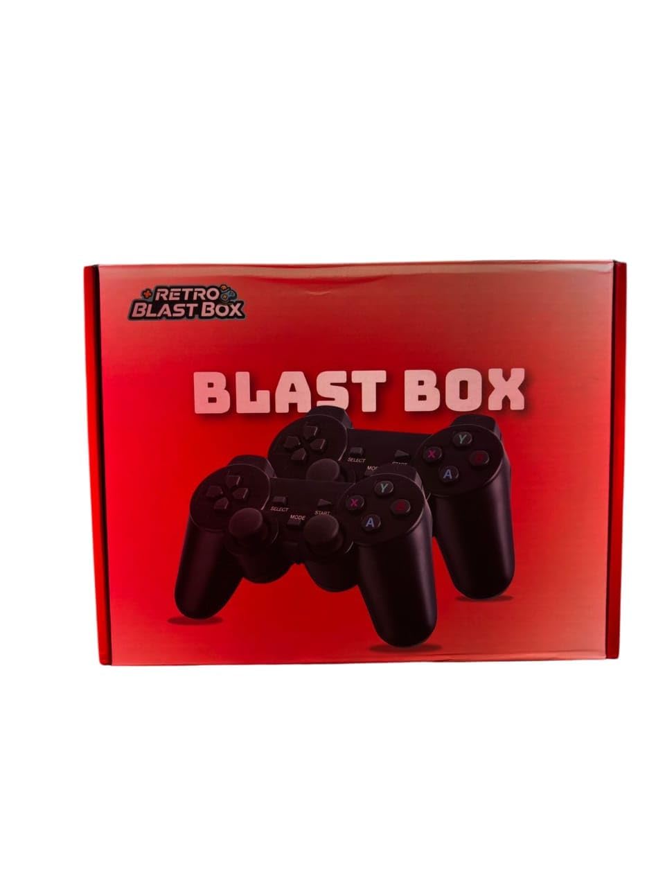 PICSTAR Retro Blast Box 4K Ultra HD Game Stick | Plug & Play Retro Gaming Console with 2 Wireless Controllers | HDMI Output | Built-in Classic Games for Kids & Family Entertainment