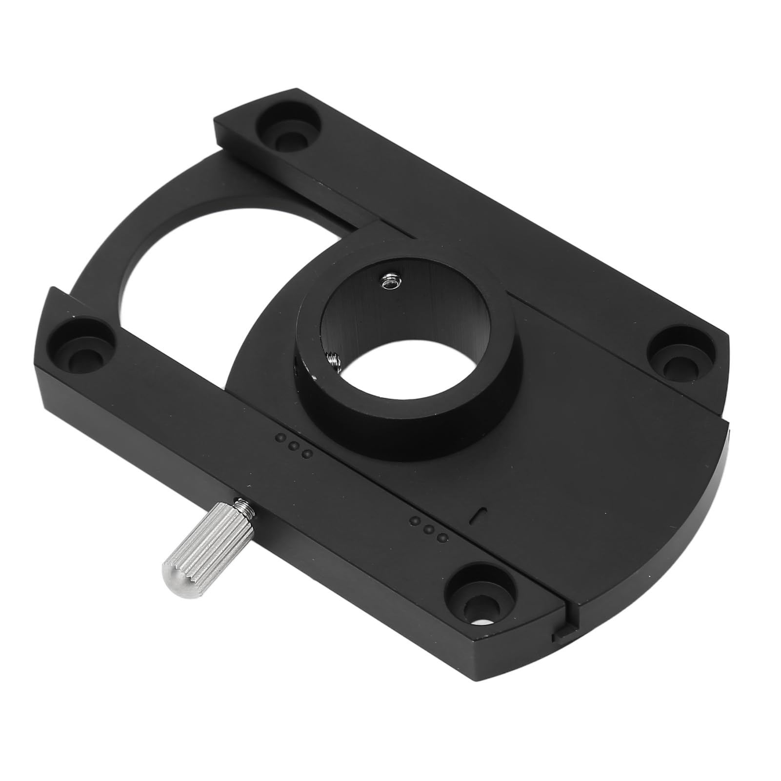 Acouto Braccio di Conversione HiFi per Fonografo Foro Interno da 20 Mm Base del Braccio di Ricambio per Giradischi Fori Interni da 80 Mm a i di Conversione per Fonografo di HiFi per Phono in Metallo