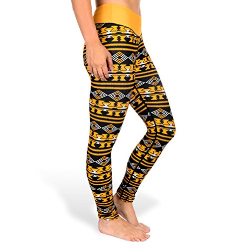 Forever Collectibles Ncaa Womens Missouri Tigers Aztec Print Leggings, Black #TOP1