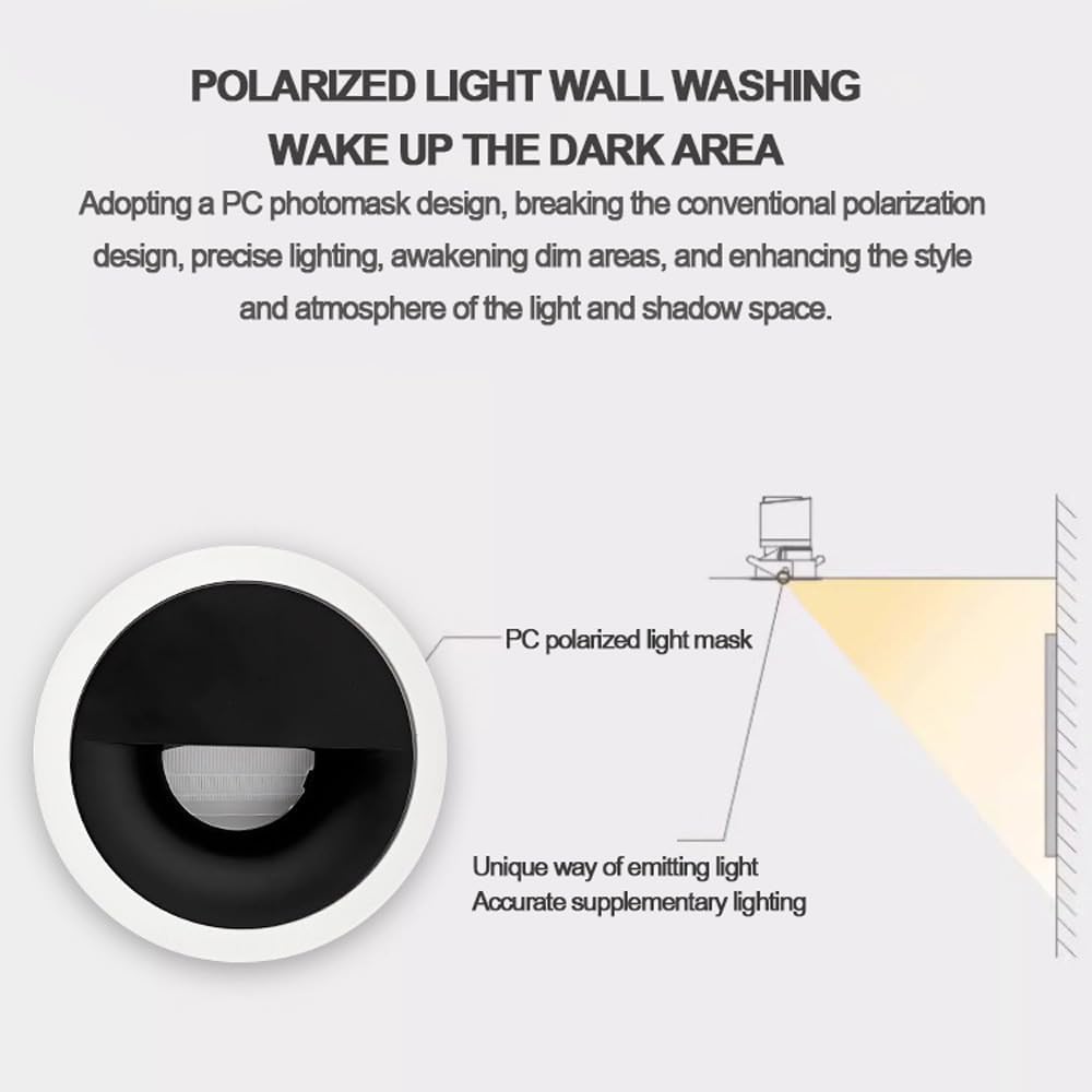 XBTGS Paquete de 2 focos LED empotrables GHT con ángulo ajustable de 30°, 15 W, instalación de readaptación, puede iluminar focos profundos antirreflejos, redondos, de aluminio, empotrables