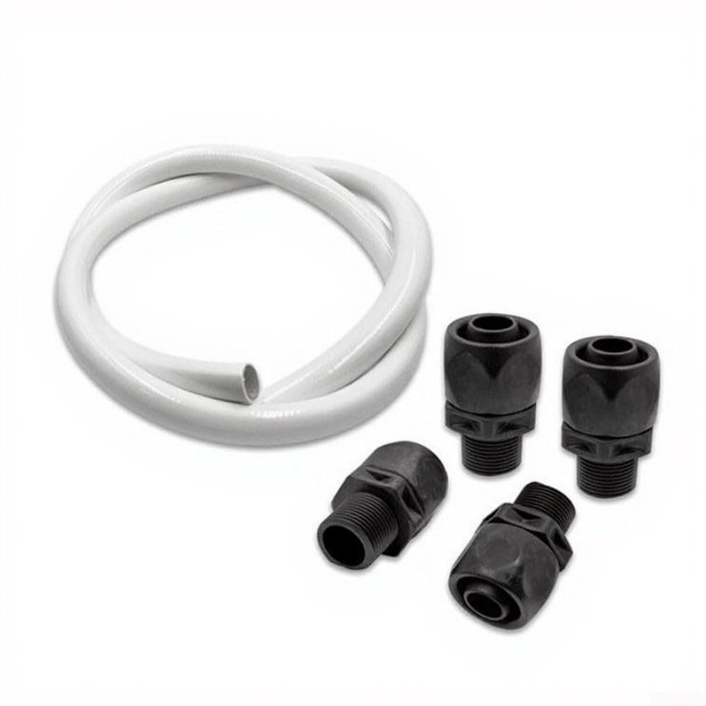 Poolpumpenschläuche Schwimmbadpumpe und Filterarmaturen Rohrzubehör Verstärktes PVC Booster Pumpenschläuche Kit 353020 mit 4 Adaptern PTFE-Band für Pentair und Polariss Druckseitenreiniger