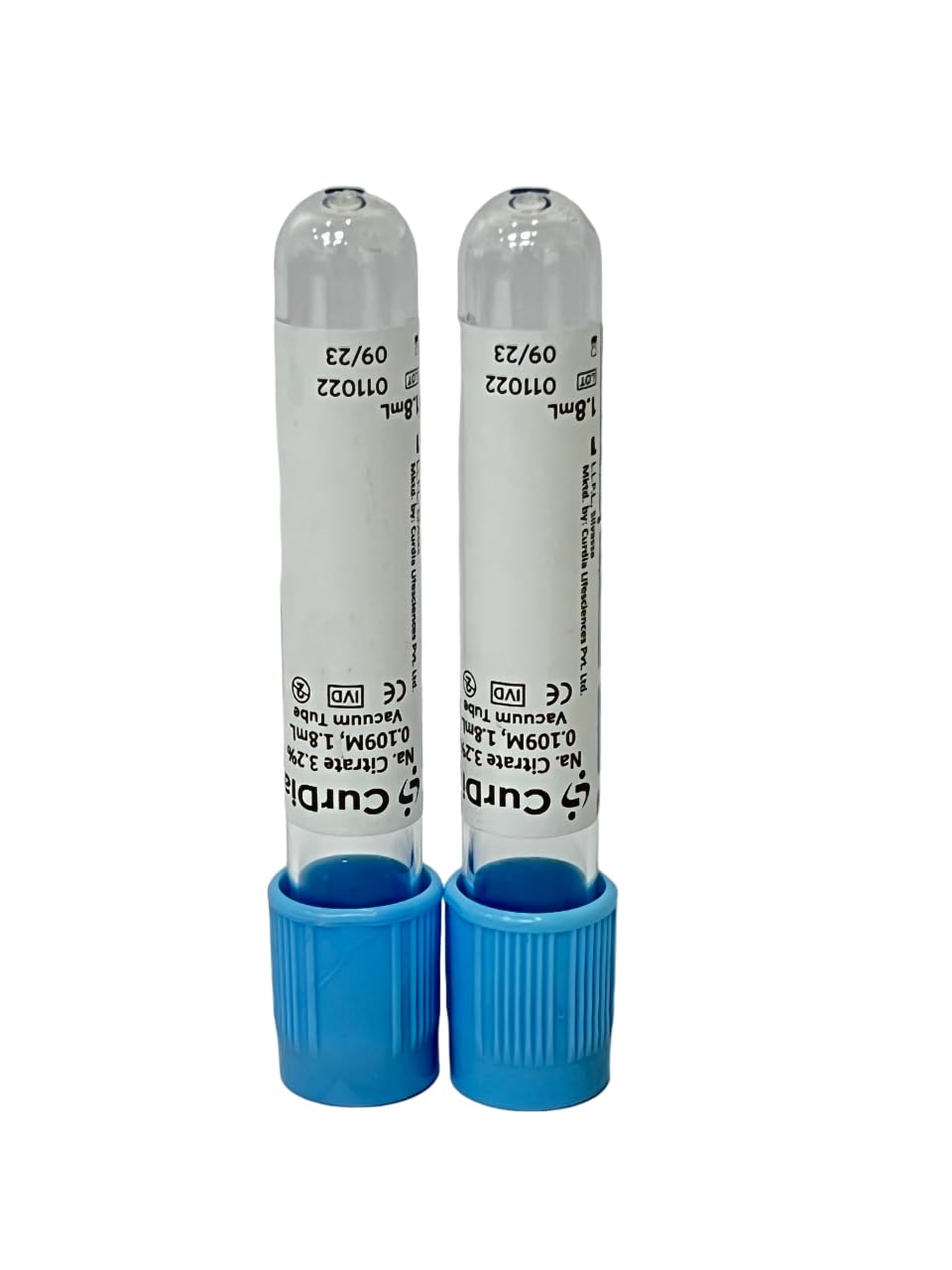 Curdia Vacuum Blood Collection Tube Sodium Citrate 3.2% - 1.8ml Double Cap (Pack of 100) (B0CJYGDJG5) Amazon Price History, Amazon Price Tracker