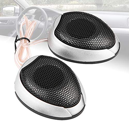 EBTOOLS 10W Mini Autolautsprecher Audio Kunststoff rund klebbarer Lautsprecher Silber Automobillautsprecher mit Kleber Autolautsprecher Audio, Autolautsprecher, Autolautsprecher(Silber)
