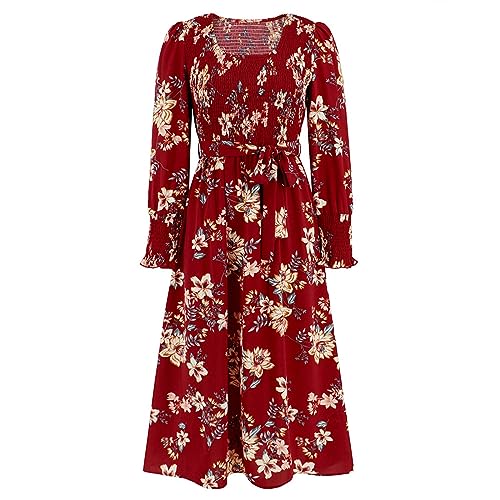 Robe automne fleurie et fluide pour sublimer les formes sans serrer
