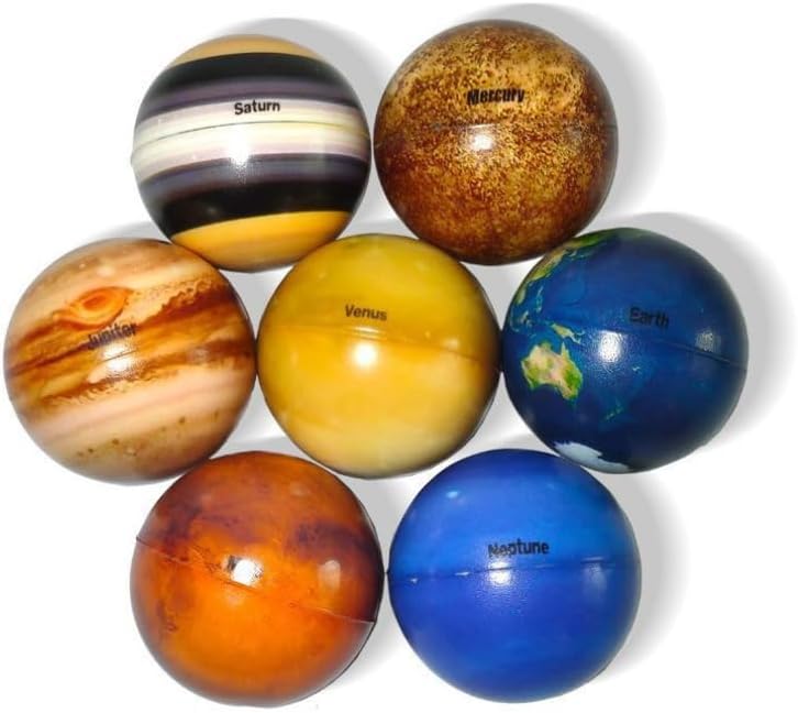 Solar System Stress Ball Planets Space Educational Toys Anti Stress Planets Balls 9PCSHOME Decor