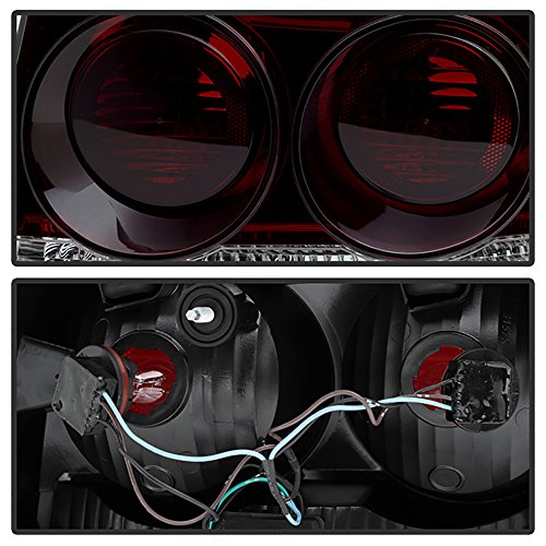Vipmotoz Factory Style Tail Light Lamp For 2009-2010 Compatible With Dodge Charger - Smoke Red Lens, Driver & Passenger Side #TOP2