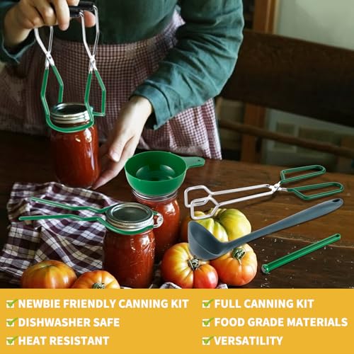 Canning Pot with Rack & Lid-Canning Kit for Beginners, 21.5 Quart Stock Pot - Image 2