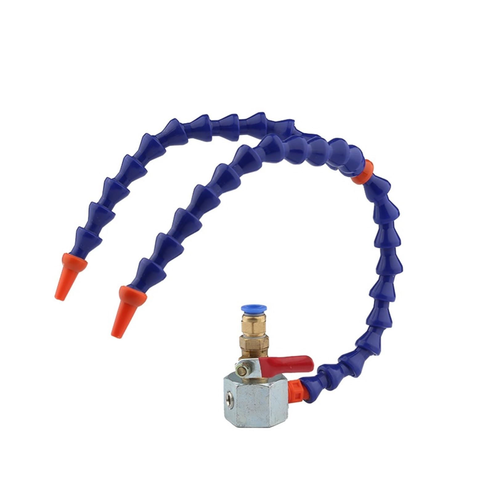 Flexible Coolant Pipe 8mm Air Duct Engraving Machine Cooling Spray Water System CNC Lathe Milling Oblate Nozzle(Set- Magnet)