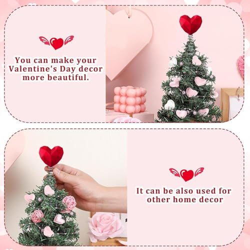 Decoración de árbol en corazón para San Valentín, bodas y fiestas románticas 8