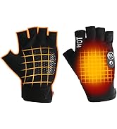 OBEST Gants Chauffants Pour Femme, 2000 MAh, 4 Heures D'autonomie, 3 Modes De Chauffage Réglables, électriques Pour Cyclisme, Randonnée, Ski