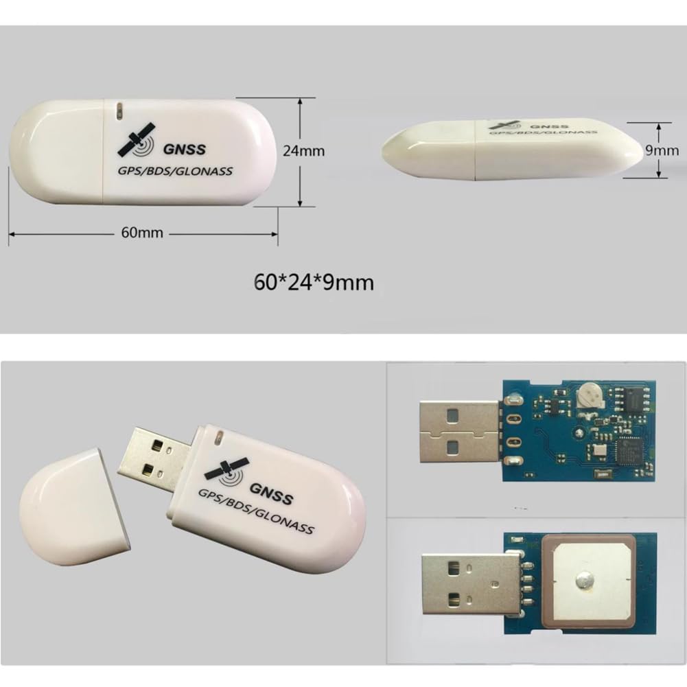 DIYmalls G72 G-Mouse - Módulo receptor GPS USB GNSS GPS Dongle NMEA 0183 con indicador LED PPS para Linux Windows PC, no para Android, no para iOS