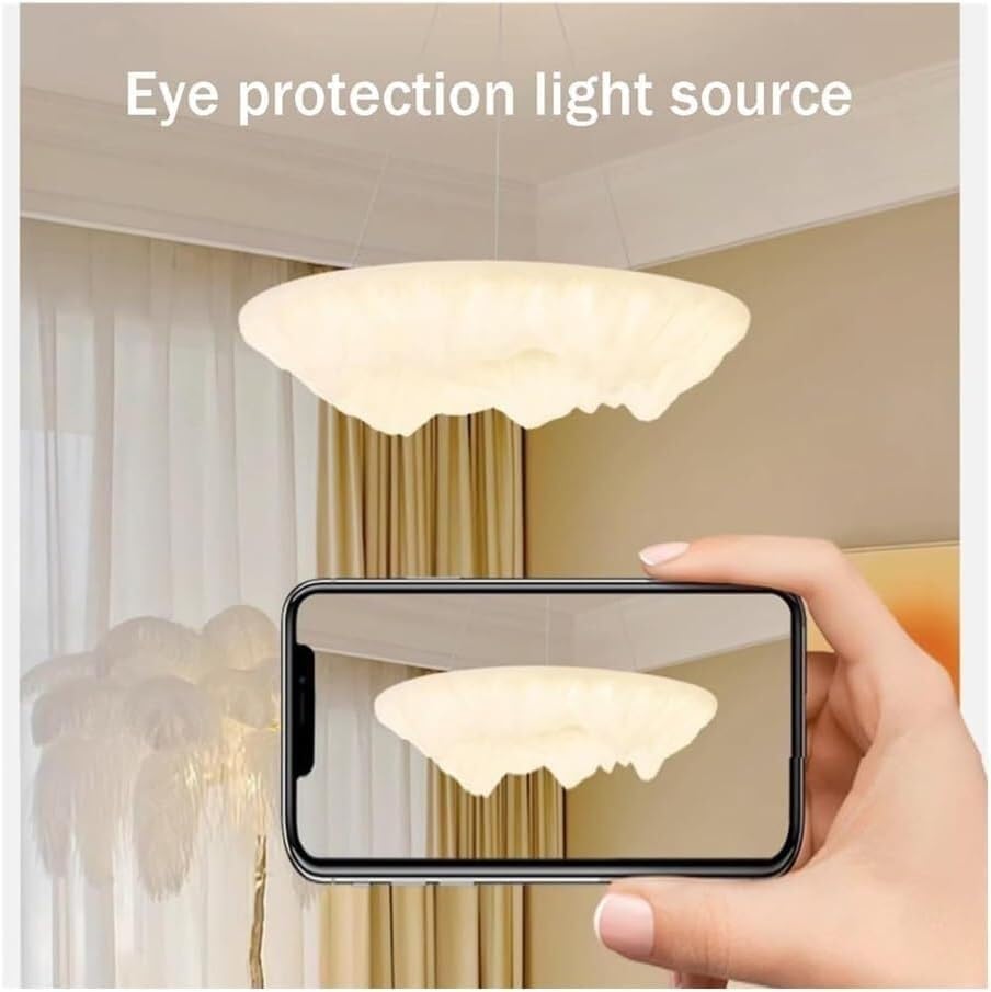 Lustre LED de plafond moderne en acrylique premium au design rond épuré
