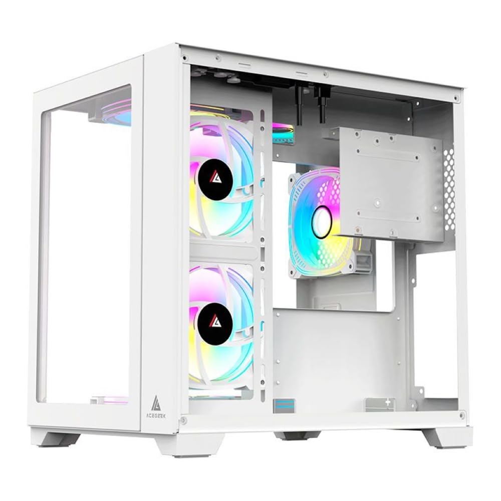 Gabinete Gamer Acegeek Aquarium M345 | Mid-Tower | Lateral de
