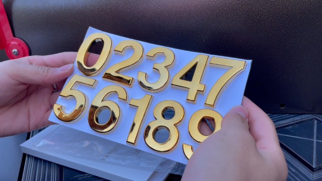 GORGECRAFT 2 Pouce Numéros De Maison 3D Auto-Adhésif Porte