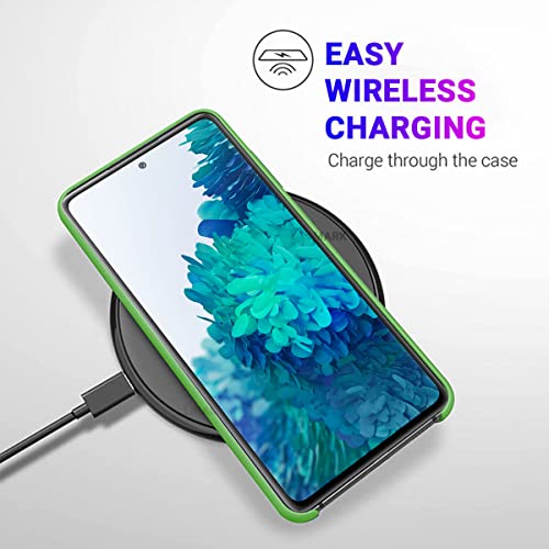Image of LIRAMARK Liquid Silicone Soft Back Cover Case for Samsung Galaxy Note 20 (Mint Green)