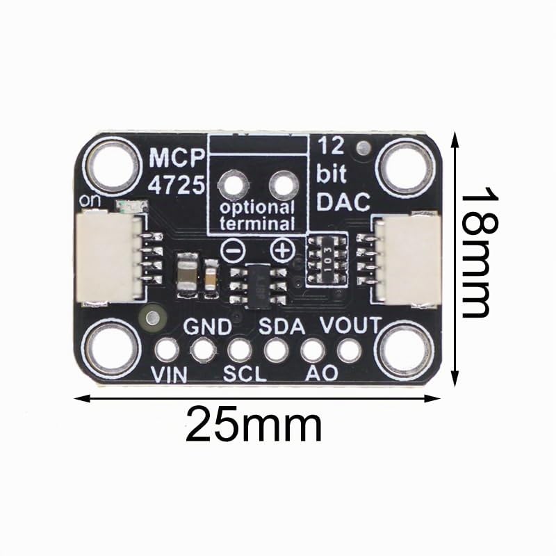 12Bit DAC Modul, MRS164A MCP4725 12-Bit DAC EEPROM - Módulo convertidor digital analógico