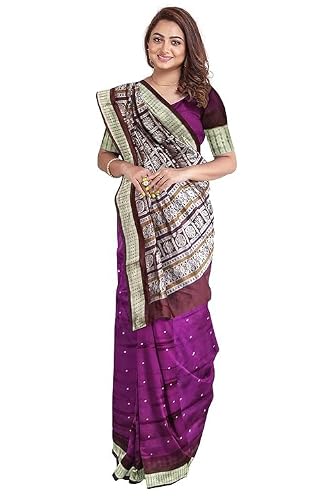 COTTONSILK & KHANDUAPATA sambalpuri silk saree – image 3