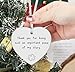 Heart Shaped Christmas Ornament-Thank You Gift for Teacher Mentor Tutor Coach Godparents-Appreciation Keepsake Important Piece of My Story Double-Sided Printing Decor Plaque