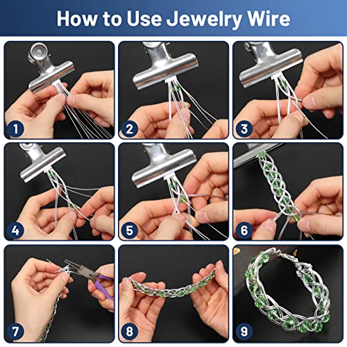 Anezus JW-16-SILVER Gauge Jewelry Wire, Anezus Silver Craft Wire Tarnish Resistant Copper Wire thumb #5