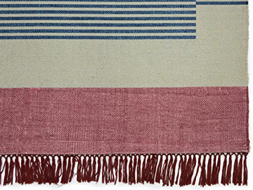 Image of Printed Rug Soft Floor Carpets with Anti Slip Backing for Living Room | Bedroom | Kids Room (Grey Blue, 5x7 Feet)