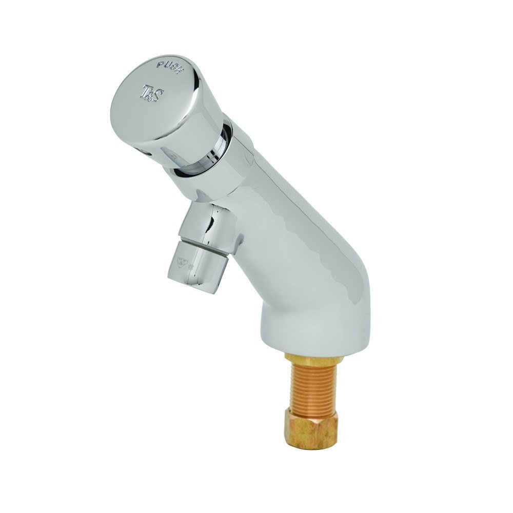 Robinet temporisé de pont T&S Brass B-0805-WS à température unique et jet aéré