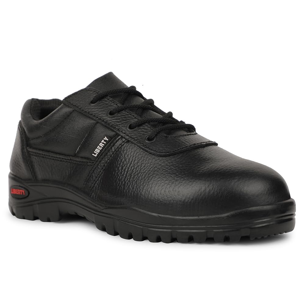 liberty Freedom KAVACH-GRD Lacing Black Safety Shoes for Men with PU Sole | Comfortable & Durable-picture-14