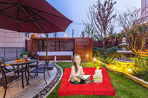 Replacement Cushions For Outdoor Swing 2-3 Seater Waterproof Non-Slip Thicken 5" Swing Chair Pads High Elastic Pp Cotton Filling Uv-Resistant Patio Loveseat Cushion Swing Cushion 60"X40"/Dark Gray #TOP2